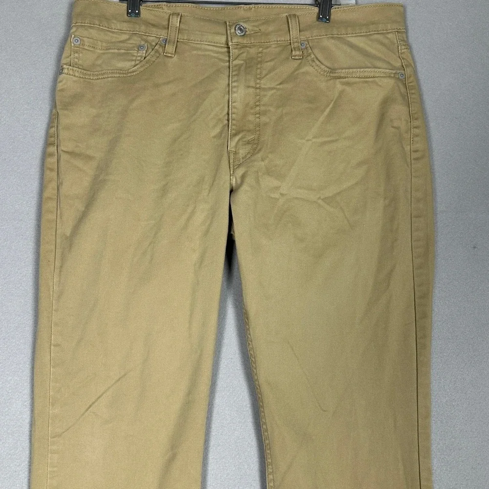 Levis 511 Jeans Mens 36X32 Tan Slim Fit All Seasons Tech Straight Leg Stretch